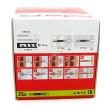 Дюбель Fischer DUOPOWER 10x80 универсальный (25 шт.)