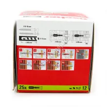 Дюбель Fischer DUOPOWER 12x60 универсальный (25 шт.)