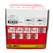 Дюбель Fischer DUOPOWER 14x70 универсальный (20 шт.)