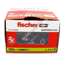 Дюбель Fischer DUOPOWER 6x50 универсальный (100 шт.)