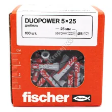 Дюбель Fischer DUOPOWER 5x25 универсальный (100 шт.)