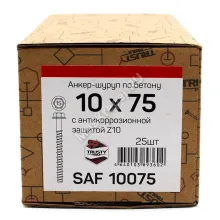 Анкер-шуруп по бетону SAF 10х75 (25 шт)
