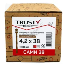 Саморезы для скрытого крепежа CAMN 4.2x38 (600 шт. + бита)