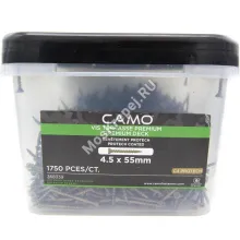 Саморезы CAMO 4.5x55 для террасной доски и фасадов  (1750 шт.+ бита)