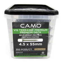 Саморезы CAMO 4.5x55 для террасной доски и фасадов  (350 шт.+ бита)