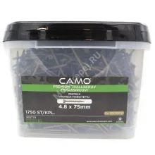 Саморезы CAMO 4.8x75 для террасной доски и фасадов (1750 шт.+ бита)