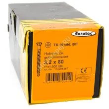 Саморезы Eurotec (евротек) 3.2x60 (500 шт. + бита)