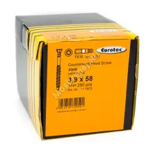 Саморез Eurotec для пола 3.9x58 (250 шт. + бита)