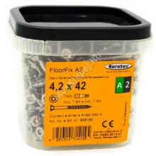 Саморезы Eurotec FloorFix A2 4.2x42 для террасной доски и фасадов (250шт.+ бита)