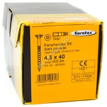 Саморез Eurotec 4.5x40 Paneltwistec Потайная головка