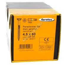 Саморез Eurotec 4.5x60 Paneltwistec Потайная головка