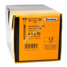 Саморез Eurotec 4.5x80 Paneltwistec Потайная головка