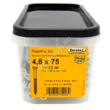 Саморезы Eurotec FloorFix А2 4.8x75 для террасной доски (250шт. + бита)