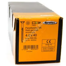 Саморез Eurotec 4x40 Paneltwistec Потайная головка