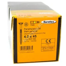 Саморез Eurotec 4x45 Paneltwistec Потайная головка