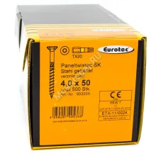 Саморез Eurotec 4x50 Paneltwistec Потайная головка