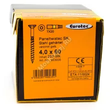 Саморез Eurotec 4x60 Paneltwistec Потайная головка