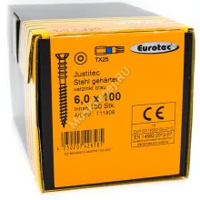 Саморез юстировочный Eurotec Justitec 6x100