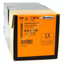 Саморез Eurotec 6x130 Paneltwistec Потайная головка