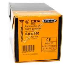 Саморез Eurotec 6x150 Paneltwistec Потайная головка