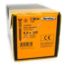 Саморез юстировочный Eurotec Justitec 6x160