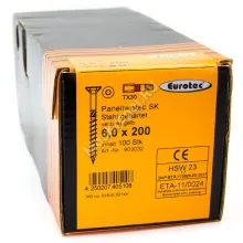 Саморез Eurotec 6x200 Paneltwistec Потайная головка