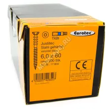 Саморез юстировочный Eurotec Justitec 6x60