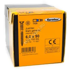 Саморез юстировочный Eurotec Justitec 6x90