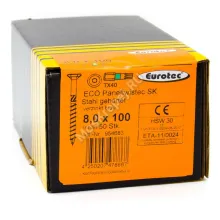 Конструкционные саморезы Eurotec 8x100 ECO PT Потайная головка