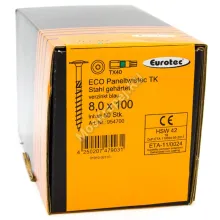 Конструкционные саморезы Eurotec 8x100 ECO PT Тарельчатая головка