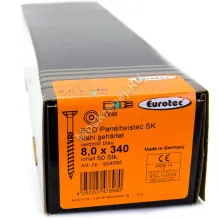 Конструкционные саморезы Eurotec 8x340 ECO PT Потайная головка