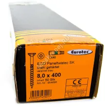 Конструкционные саморезы Eurotec 8x400 ECO PT Потайная головка
