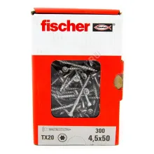 Саморезы Fischer 4,5x50 для фасадной доски из нержавейки (300шт.)