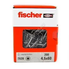 Саморезы Fischer 4,5x60 для фасадной доски из нержавейки (200шт.)