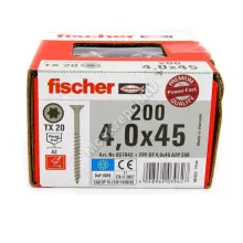 Саморезы Fischer 4x45 для ДСП и фасада из нержавейки (200шт.)