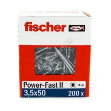 Саморезы Fischer 3,5x50 для ДСП, OSB, МДФ и фанеры (200шт.)