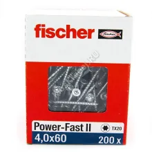 Саморезы Fischer 4x60 для ДСП, OSB, МДФ и фанеры (200шт.)