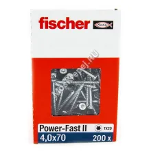 Саморезы Fischer 4x70 для ДСП, OSB, МДФ и фанеры (200шт.)