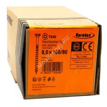 Саморез Eurotec 8x160 Paneltwistec TK Потайная головка (50 шт.)