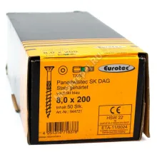 Конструкционные саморезы Eurotec 8x200 Paneltwistec SK Потайная головка (50 шт.)
