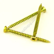 Саморез универсальный желтый 3x50