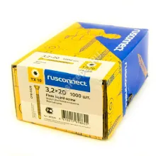 Саморезы rusconnect 3.2x20 для пола и паркета (1000 шт.)