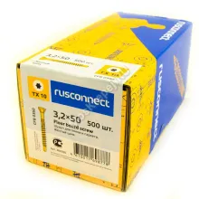 Саморезы rusconnect 3.2x50 для пола и паркета (500 шт.)