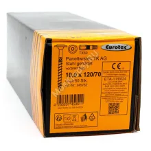 Конструкционные саморезы Eurotec 10x120 Paneltwistec AG Тарельчатая головка (50 шт.)