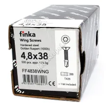 Саморез флюгель Finka Wing Screws 4,8x38 Golden Ruspert (500 шт.)