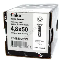 Саморез флюгель Finka Wing Screws 4,8x50 Golden Ruspert (200 шт.)
