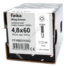 Саморез флюгель Finka Wing Screws 4,8x60 Golden Ruspert (180 шт.)