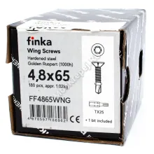 Саморез флюгель Finka Wing Screws 4,8x65 Golden Ruspert (180 шт.)