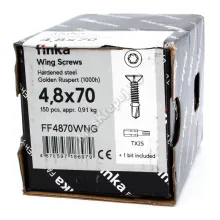 Саморез флюгель Finka Wing Screws 4,8x70 Golden Ruspert (150 шт.)