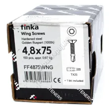 Саморез флюгель Finka Wing Screws 4,8x75 Golden Ruspert (150 шт.)